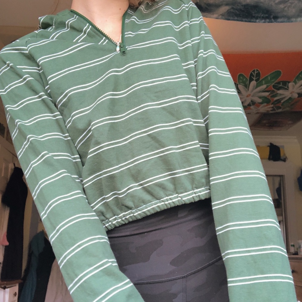 PACSUN cropped zip up